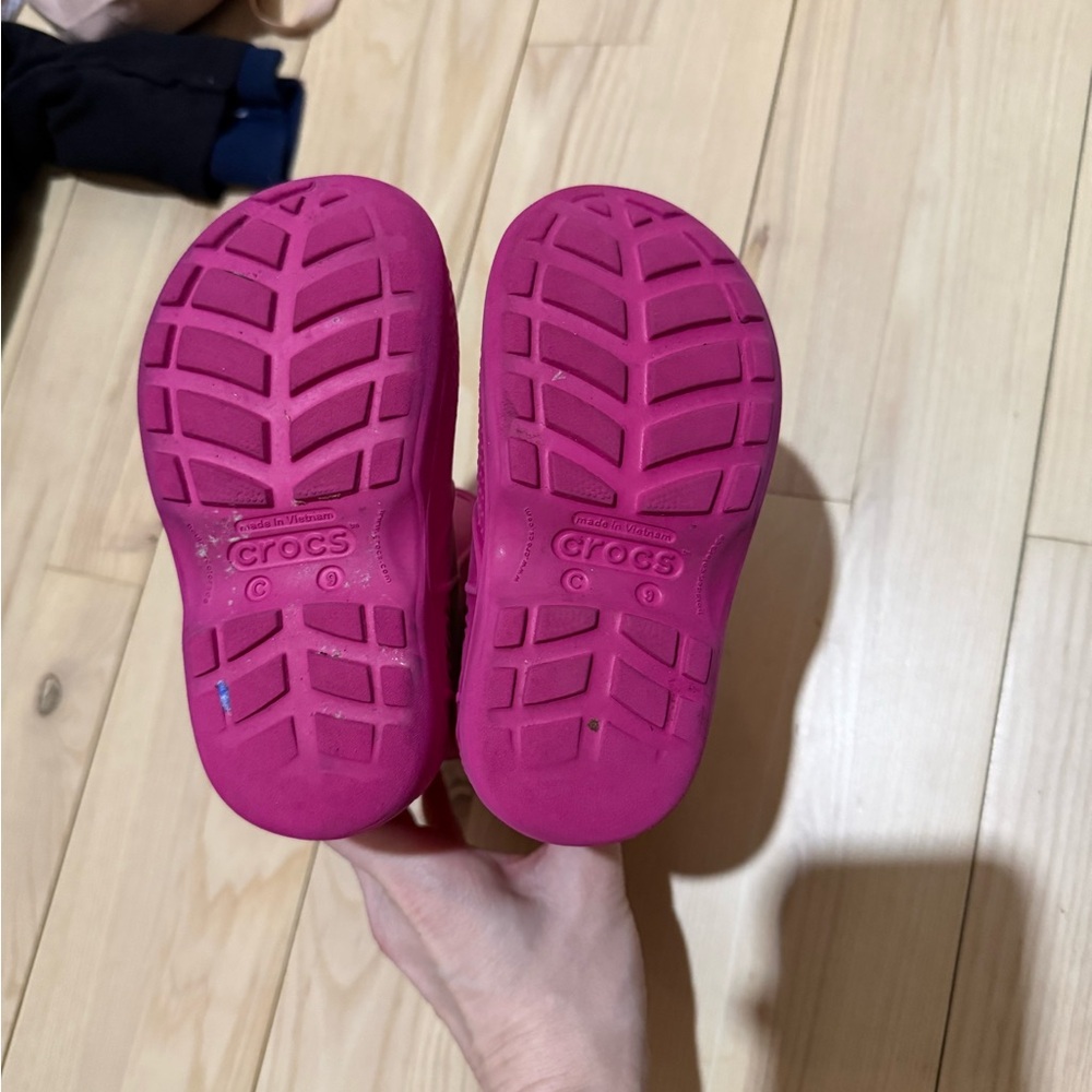 Crocs Pink Boots Size 9 - Picture 5 of 8